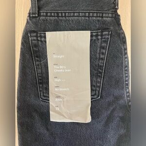 NWT Everlane 90’s Cheeky Jean in Washed Black